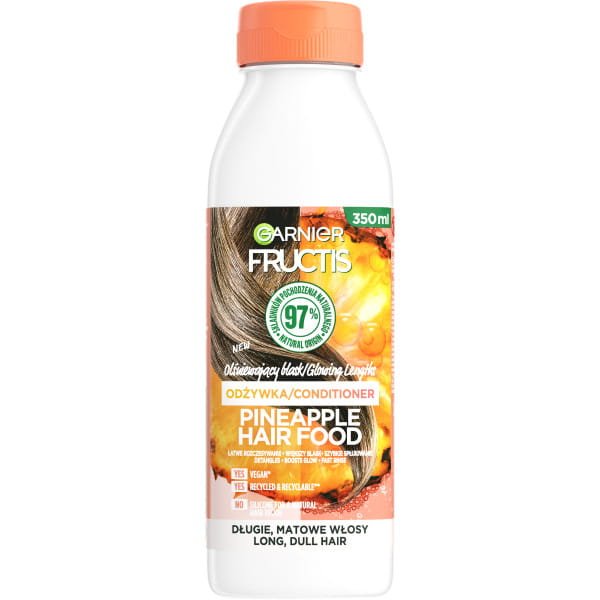 Garnier Fructis Pineapple Hair Food odżywka do włosów długich i matowych 350ml