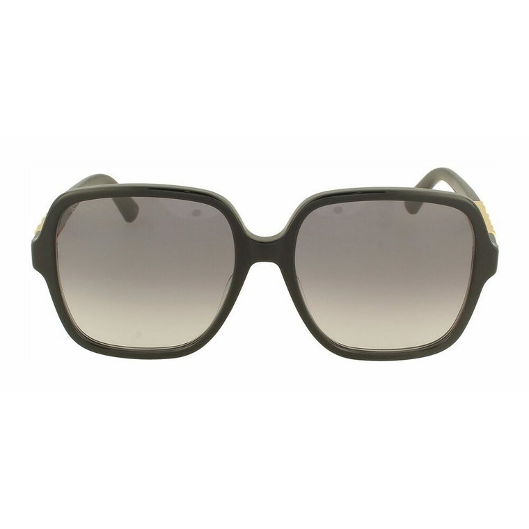 Okulary przeciwsłoneczne w prostokątnym stylu z nowoczesnym akcentem Gucci