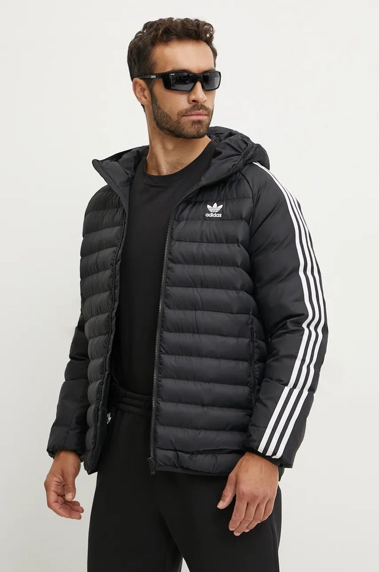 adidas Originals kurtka Pad Hooded Jacket męska kolor czarny zimowa IZ1842