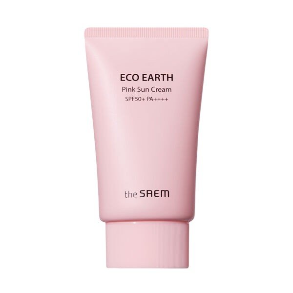 The Saem Eco Earth Pink Sun Cream SPF50+ Krem z filtrem do twarzy