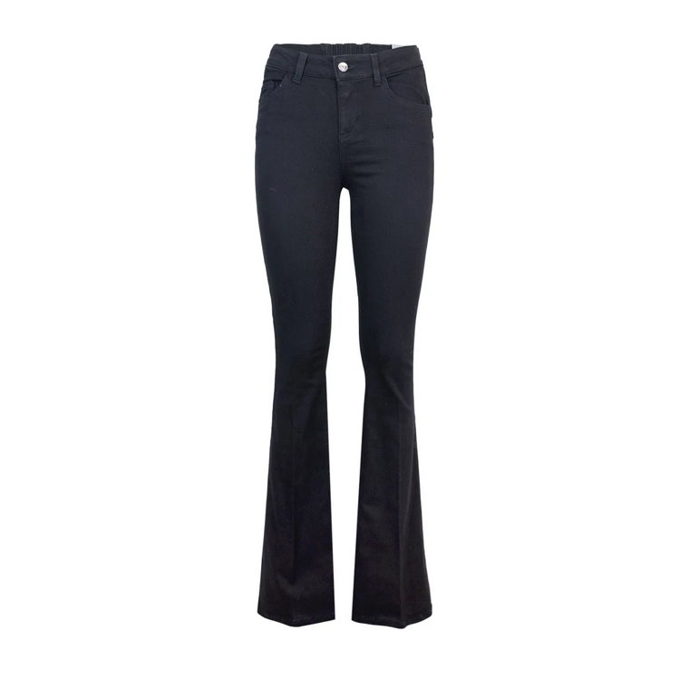 Czarne Skinny Fit Flared Jeans Liu Jo