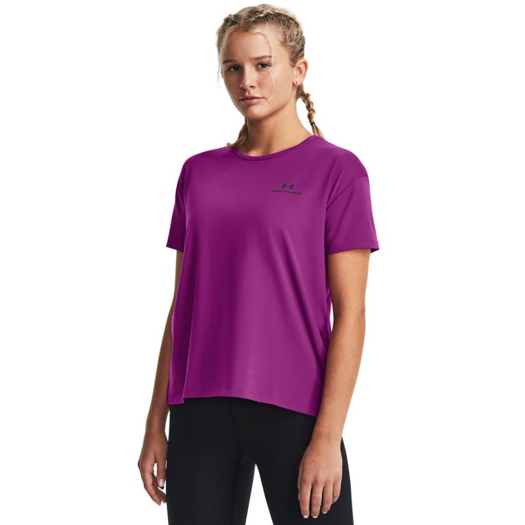 Damska koszulka treningowa Under Armour UA Rush Energy SS 2.0 - fioletowa