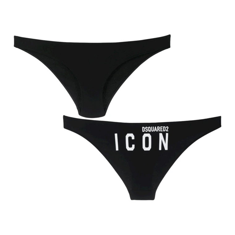 Ikoniczne bawełniane majtki bikini Dsquared2