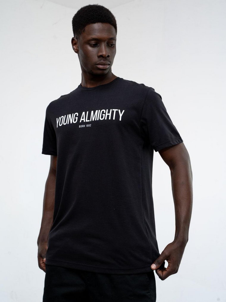 Koszulka Z Krótkim Rękawem Męska Czarna Young Almighty Classic
