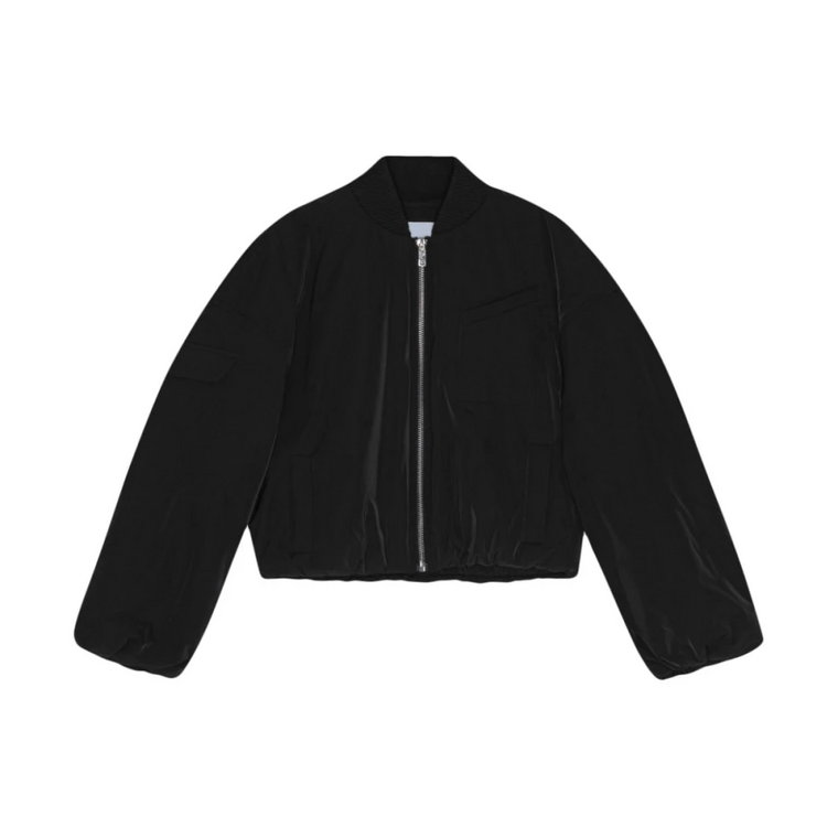 Oversized Short Bomber Jacket Ganni