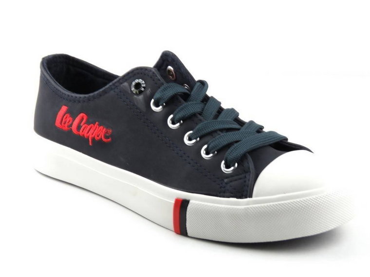 Trampki damskie przed kostkę - Lee Cooper 062, granatowe