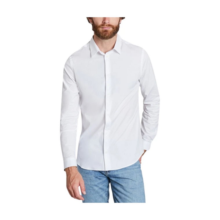 Slim Fit Biała Koszula z Długim Rękawem PS By Paul Smith