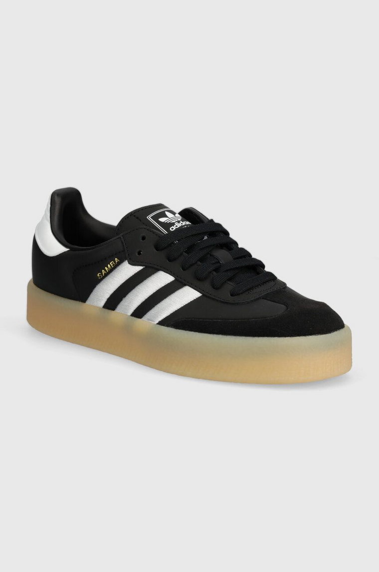 adidas Originals sneakersy skórzane Sambae kolor czarny ID0436