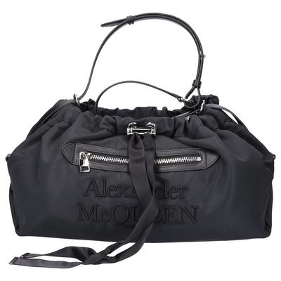 Alexander McQueen Nylonowa torba na ramię THE BUNDLE DRAW