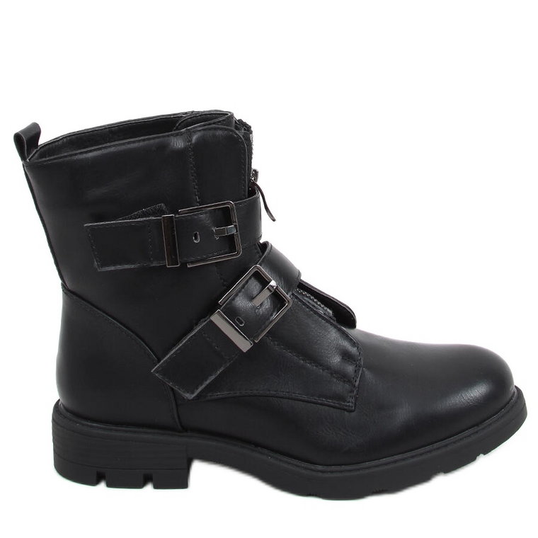 Botki militarne Umroo Black czarne