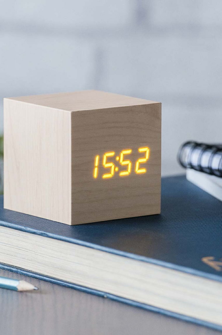 Gingko Design zegar stołowy Cube Click Clock