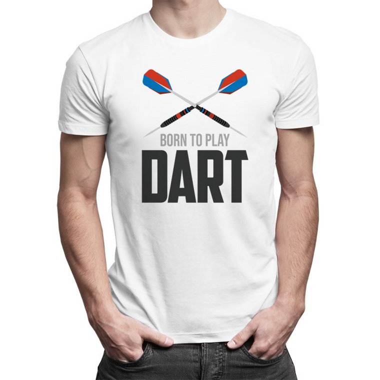 Born to play dart - damska koszulka z nadrukiem