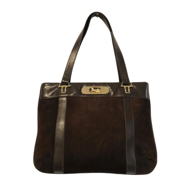 Pre -owned Leather Shoulder Bag Celine Vintage