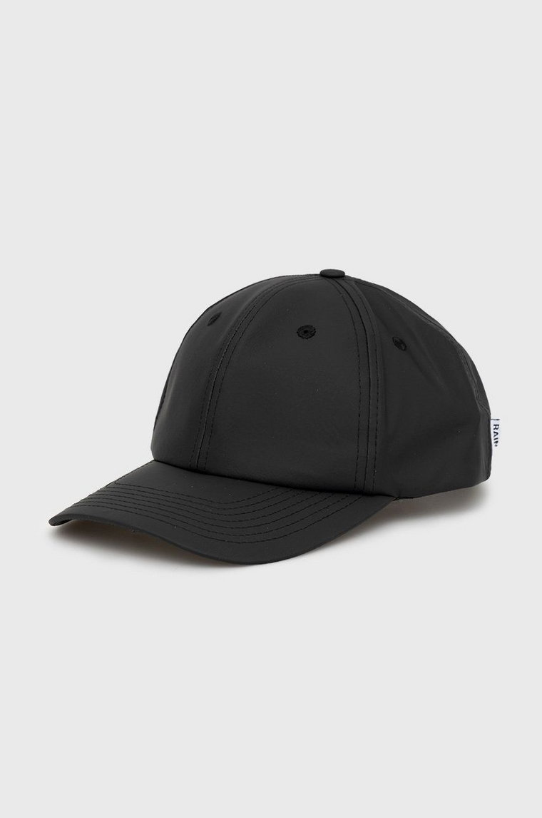 Rains czapka z daszkiem 13600 Cap kolor czarny gładka 13600.01-01.Black