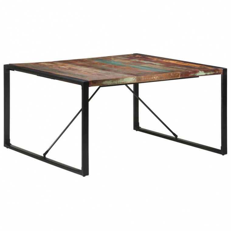 Stół jadalniany, 140x140x75 cm, lite drewno z odzysku kod: V-321573