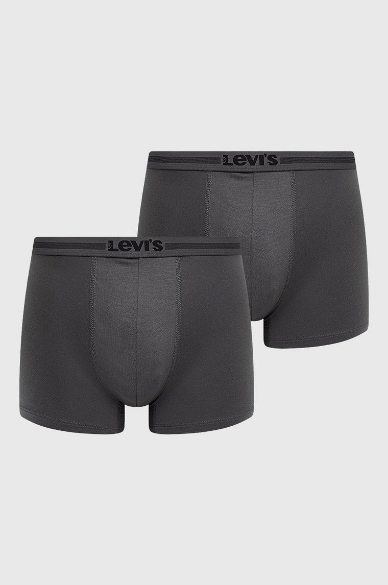 Levi's bokserki (2-pack) męskie kolor szary