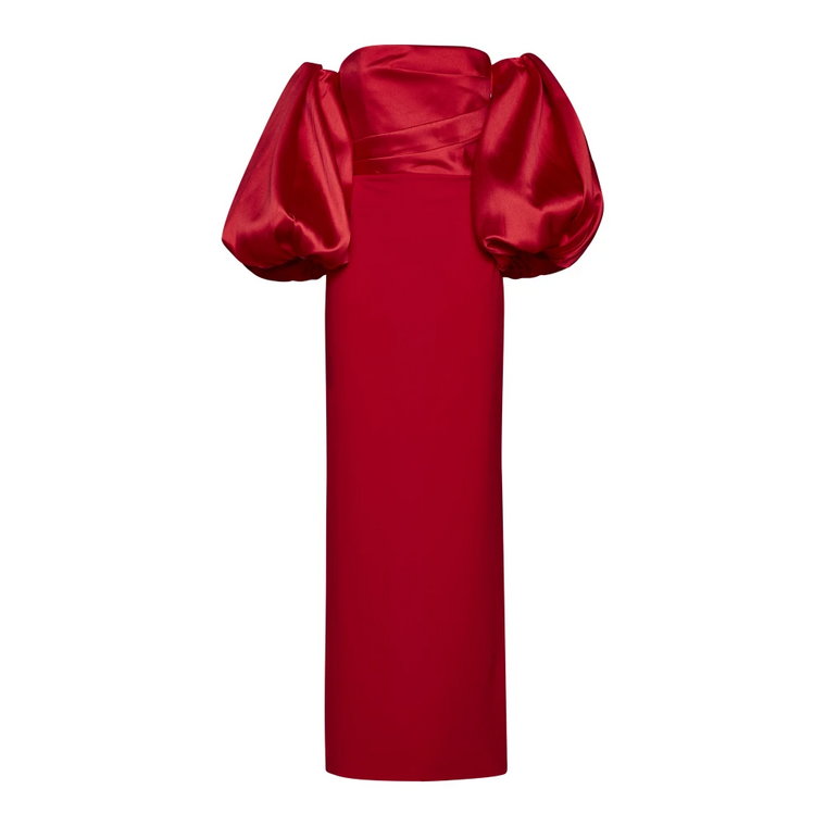 Czerwone Eleganckie Sukienki Solace London