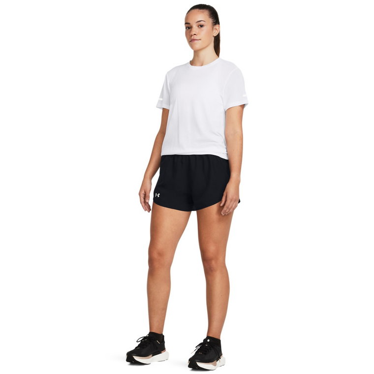 Damskie spodenki do biegania Under Armour UA Fly By 3'' Shorts - czarne