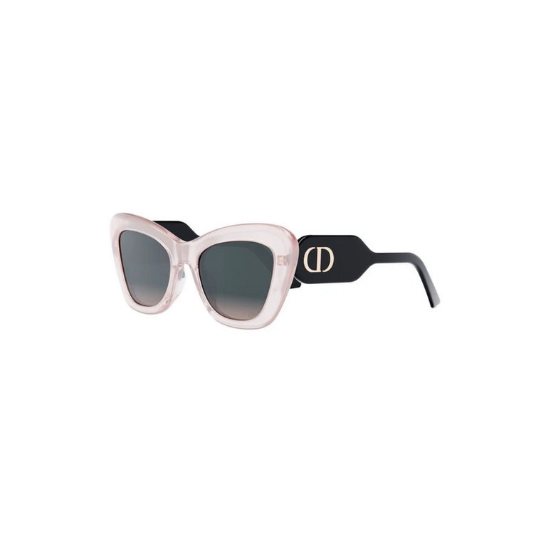 Stylowe Pink Bordeaux Okulary Dior