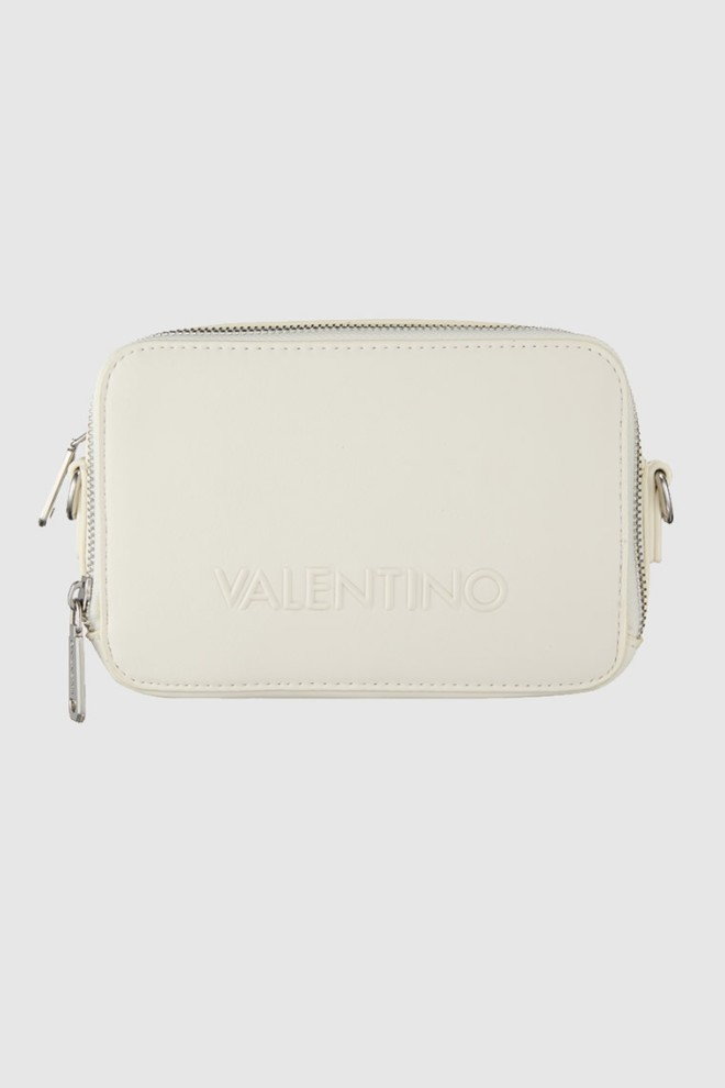 VALENTINO Ecru torebka dwukomorowa z regulowanym paskiem holiday re camera bag