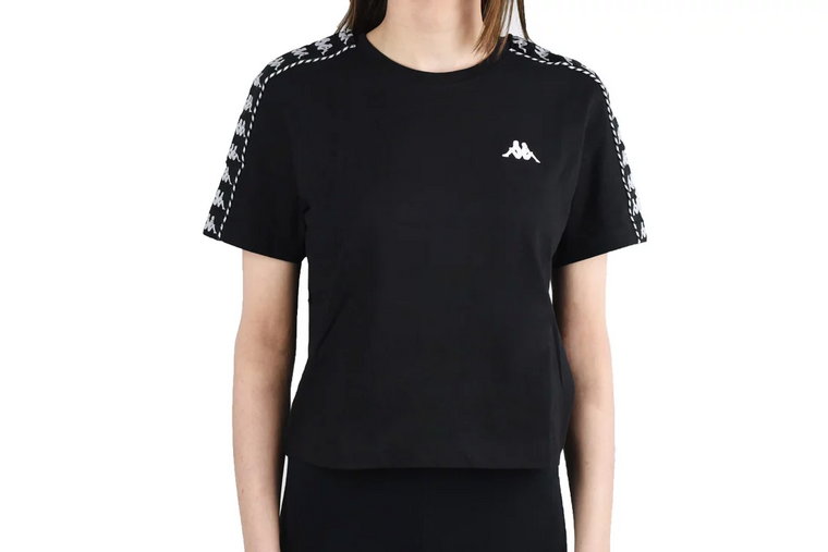 Kappa Inula T-Shirt 309090-19-4006, Damskie, Czarne, t-shirty, bawełna, rozmiar: L