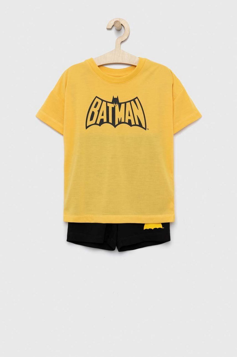 GAP piżama dziecięca kolor żółty z nadrukiem
