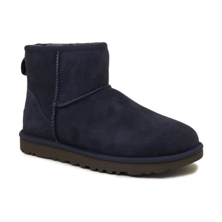 UGG Skórzane śniegowce Classic Mini II | z dodatkiem wełny