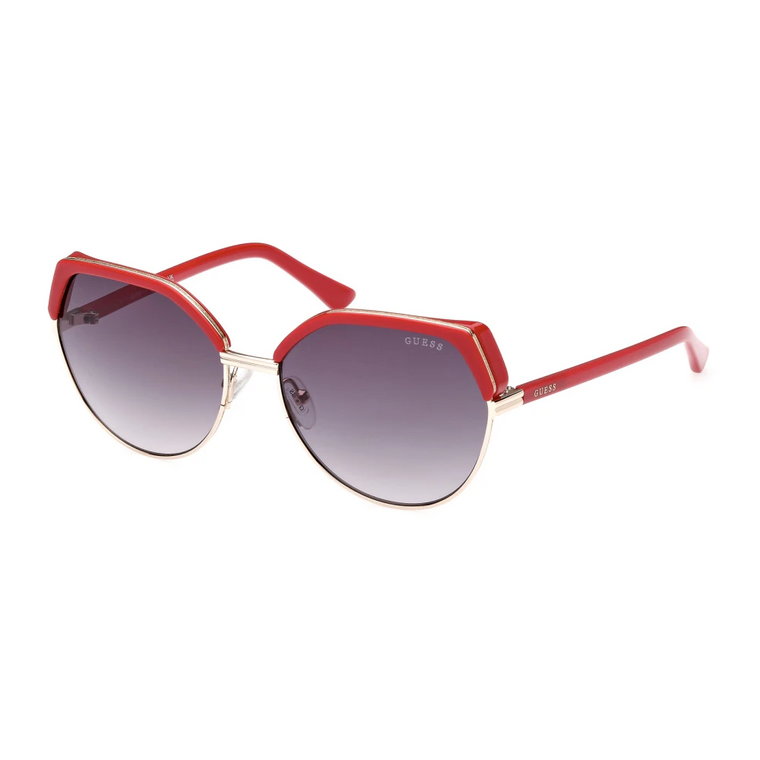 Stylowe okulary przeciwsłoneczne brązowy gradient Havana Guess