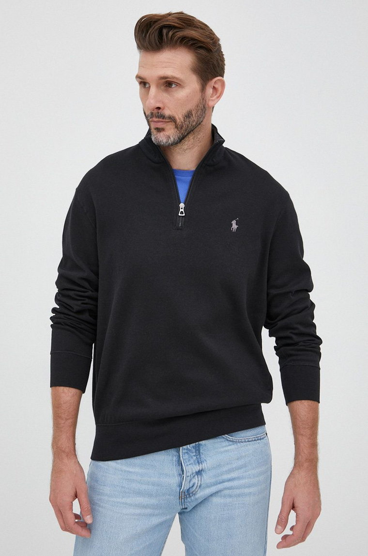 Polo Ralph Lauren bluza 710812963001 męska kolor czarny gładka