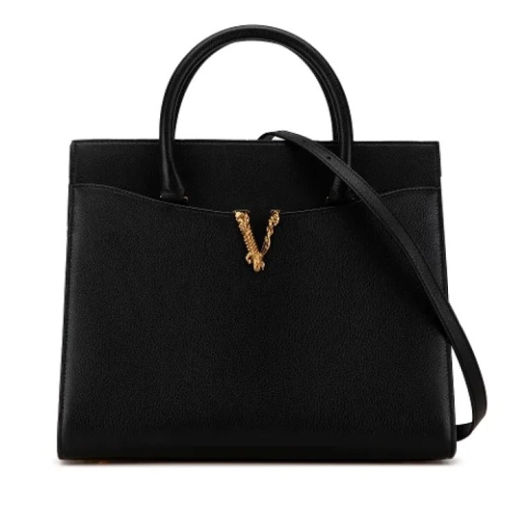 Pre-owned Leather handbags Versace Pre-owned