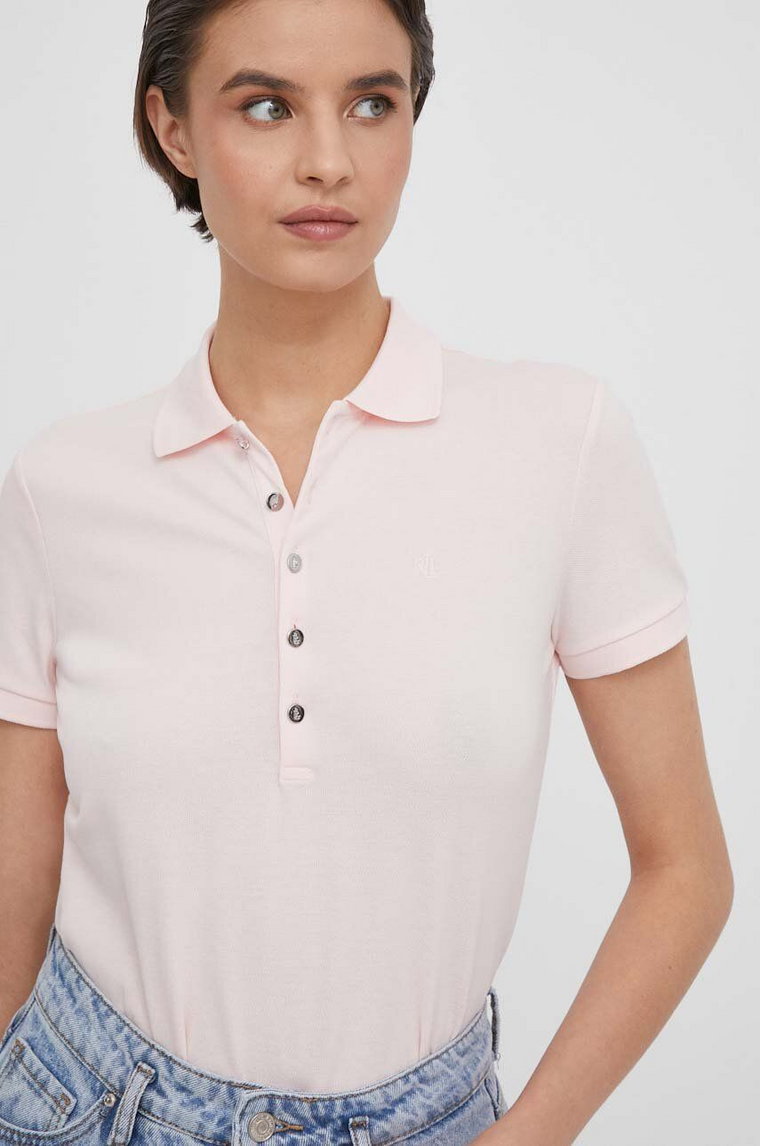 Lauren Ralph Lauren polo damski kolor różowy