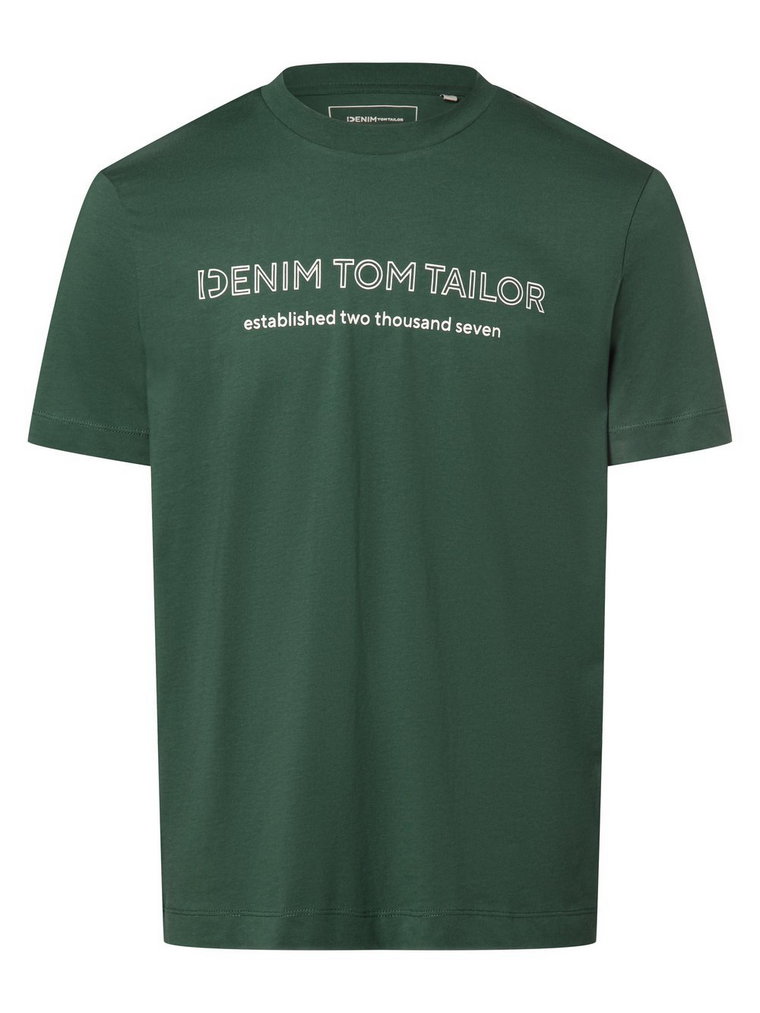 Tom Tailor Denim - T-shirt męski, zielony