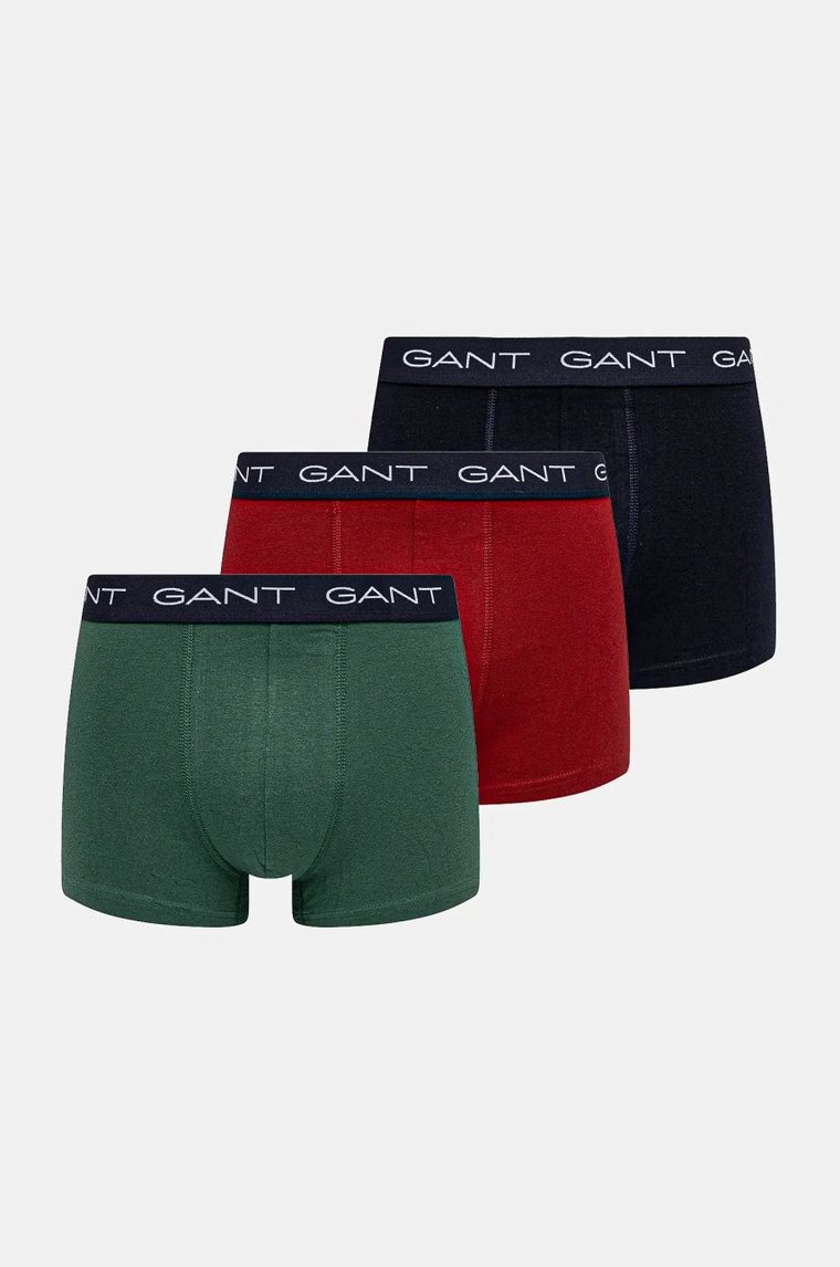 Gant bokserki 3-pack męskie kolor granatowy 902443003