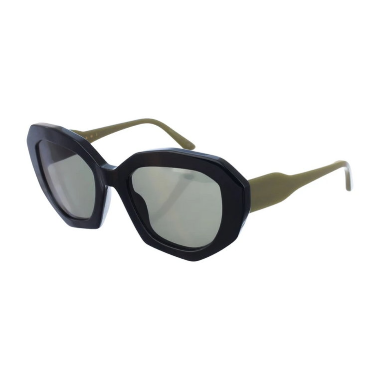 Czarne okulary przeciwsłoneczne z ochroną UV Marni