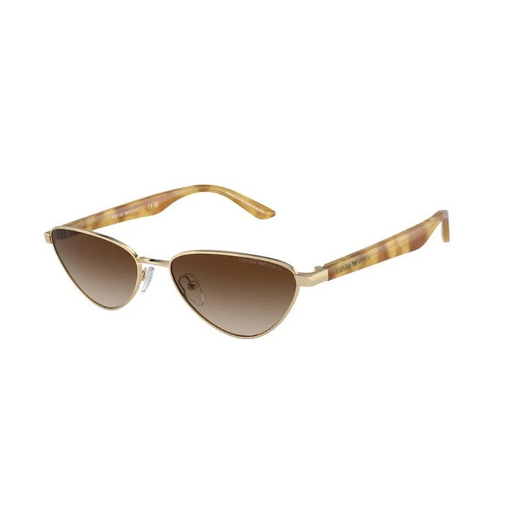 Złote Brązowe Okulary Przeciwsłoneczne Ea2153 Emporio Armani