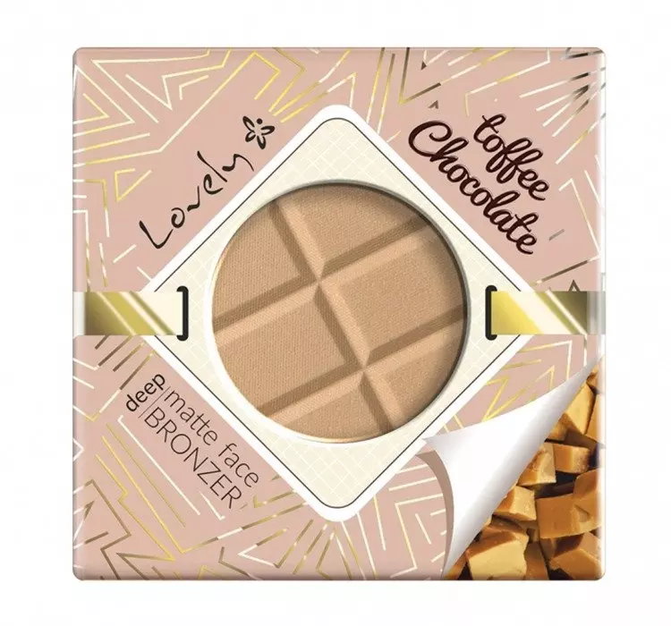 LOVELY TOFEE CHOCOLATE MATOWY BRONZER DO TWARZY