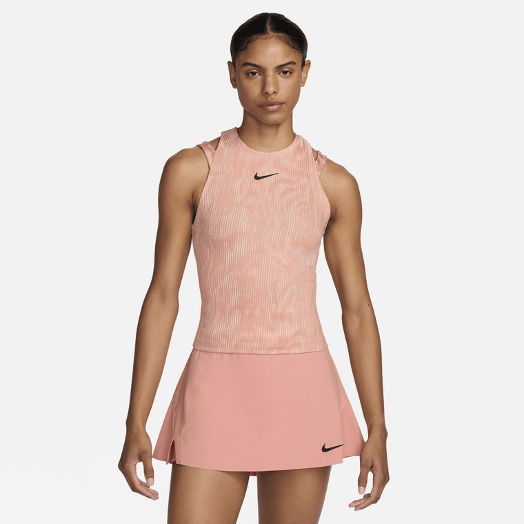 Damska koszulka tenisowa bez rękawów Dri-FIT NikeCourt Slam - Różowy