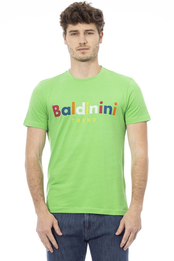 Koszulka T-shirt marki Baldinini Trend model TRU542_COMO kolor Zielony. Odzież męska. Sezon: Wiosna/Lato