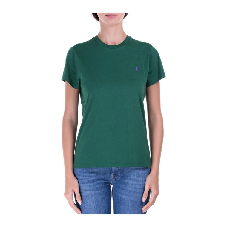 Klasyczna Zielona Koszulka dla Kobiet Polo Ralph Lauren