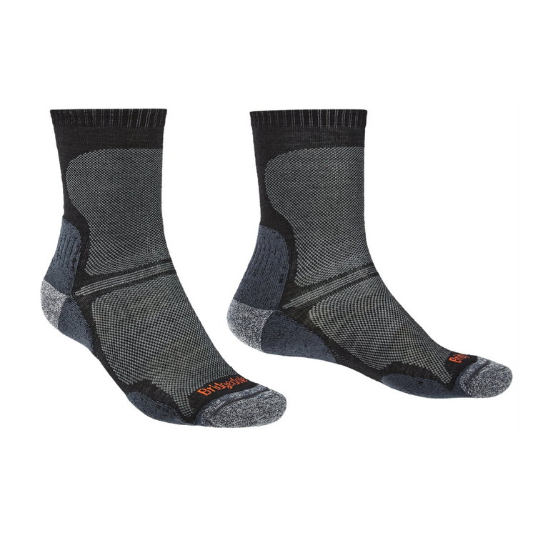 Męskie skarpety sportowe Bridgedale Ultralight T2 Merino Performance black - 40-43