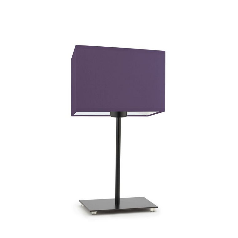 Lampka nocna LYSNE Amalfi, 60 W, E27, fioletowa/czarna, 40x20 cm