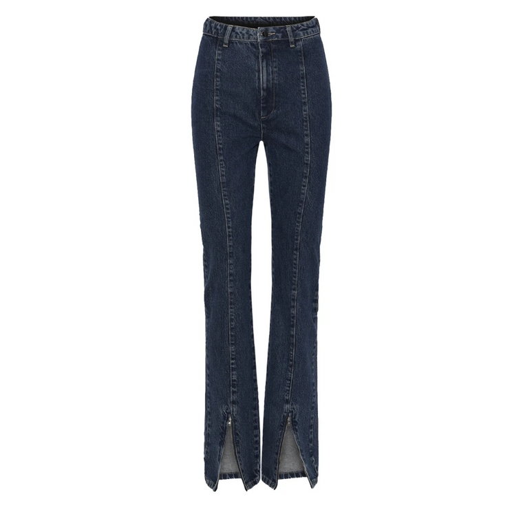 Disco Flared High-Waisted Jeans z zamkiem na kostce Rotate Birger Christensen