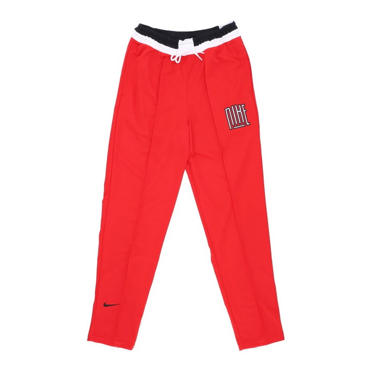 Czerwono-Czarno-Biało-Czarne Spodnie Dri-Fit Nike