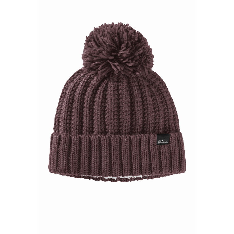 Czapka na zimę Jack Wolfskin HIGHLOFT KNIT BEANIE W boysenberry - S