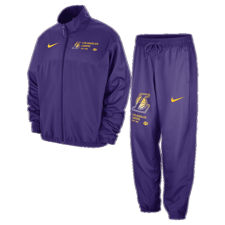 Męski dres z grafiką Nike NBA Los Angeles Lakers Starting 5 Courtside - Fiolet