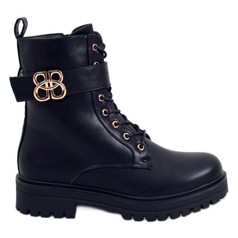 Botki militarne Vicky Black czarne