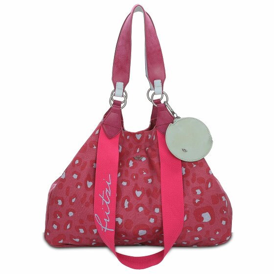 Fritzi aus Preußen Izzy Medium Canvas Shopper Bag 42 cm leo pink