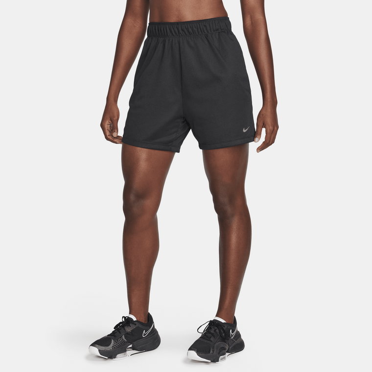 Damskie spodenki bez podszewki ze średnim stanem do fitnessu Dri-FIT Nike Attack 12,5 cm - Niebieski