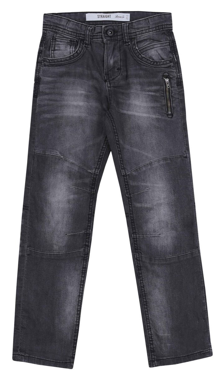 Proste, szare jeansy DENIM CO. 8-9 lat 134 cm