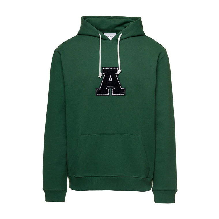 Zielony Bawełniany Hoodie, Stylowy i Wygodny Axel Arigato